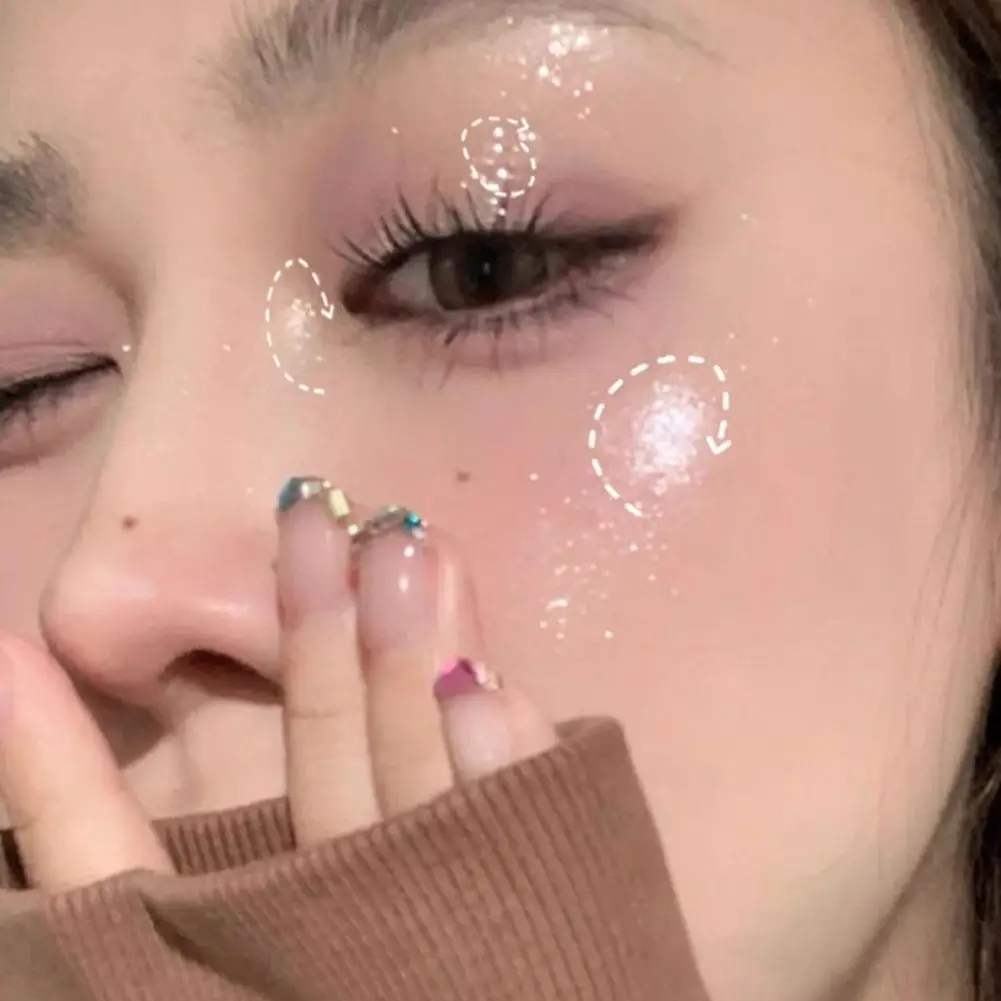 NIEUW 5-kleuren glitter vloeibare oogschaduw markeerstift waterdichte parelmoer glanzende oogschaduw pailletten liggende zijderups make-up cosmetische