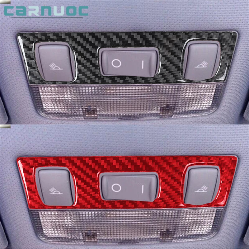 

Car Interior Decorative Accessories For Audi TT 8N 2001-2006 Carbon Fiber Overhead Light Control Stickers Frame Cover Trim