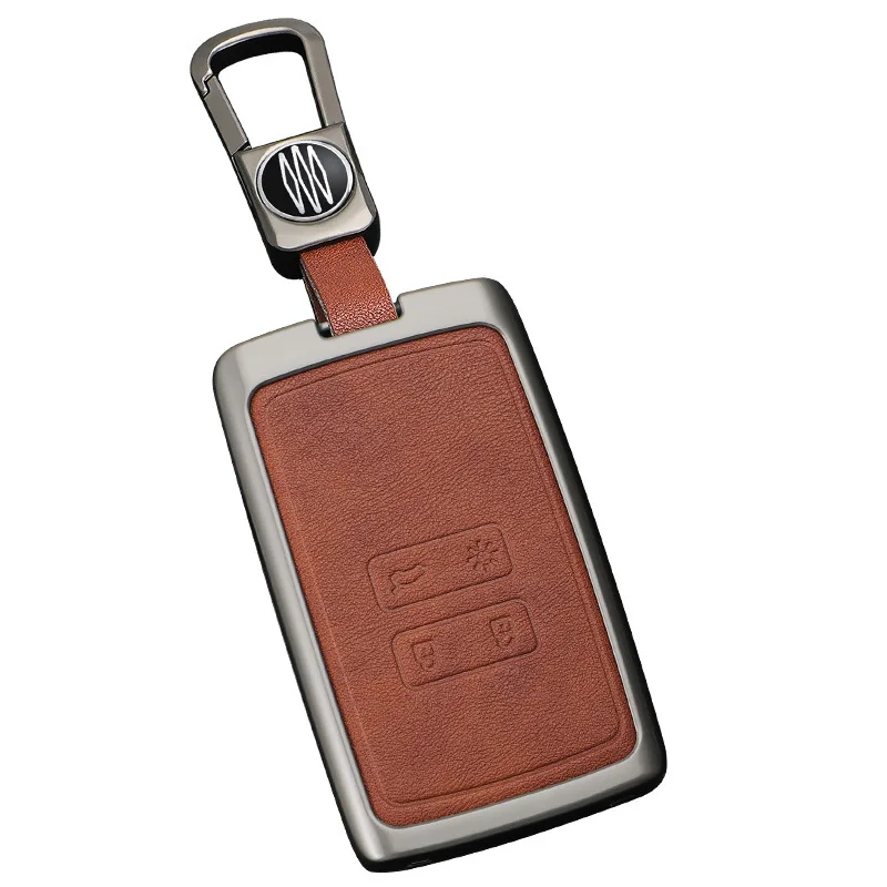 

Zinc Alloy Car Key Case Cover Shell Protector Fob Holder for Dongfeng Renault Koleos Kadjar Accessories Keychain