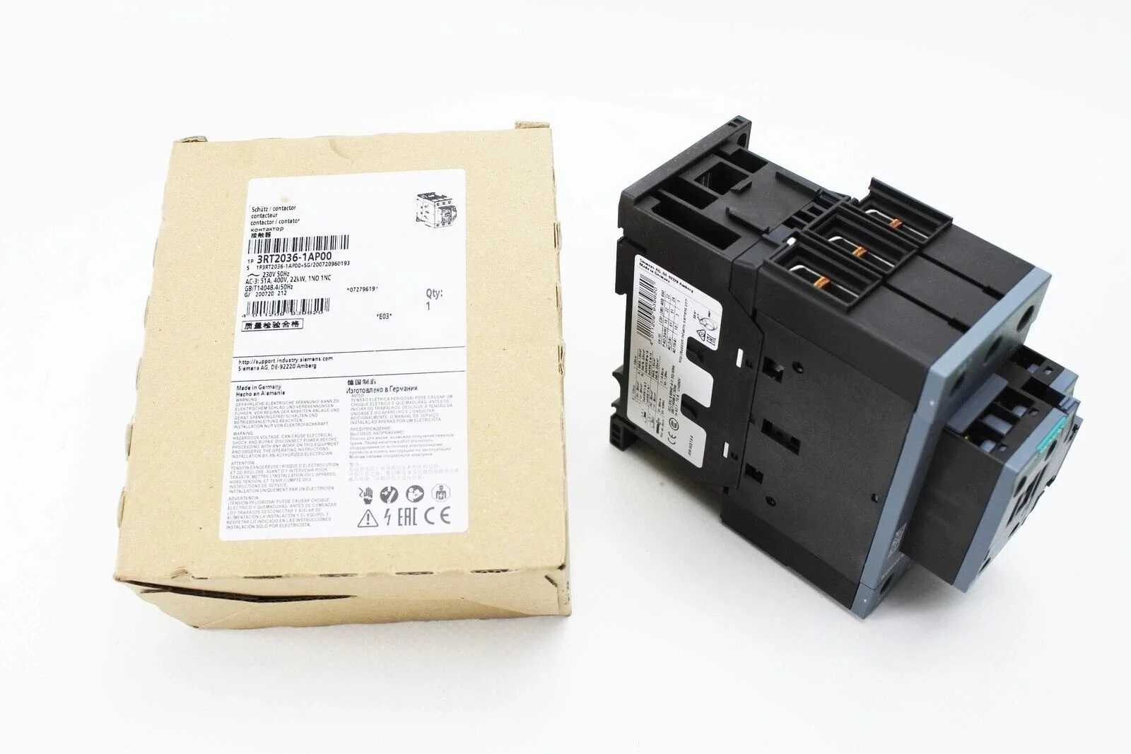 3RT2036-1AP00 3RT20361AP00 Contactor Contactor