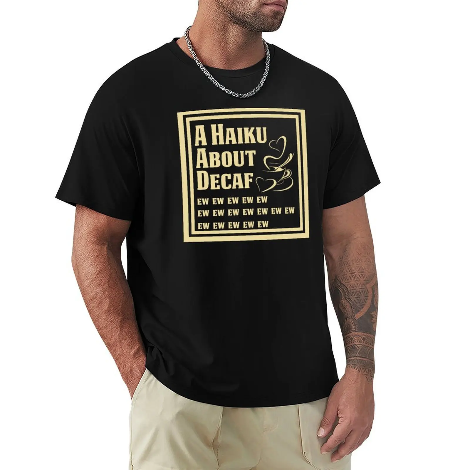 

Death Before Decaf T-Shirt quick drying anime tshirt customs animal prinfor boys black t-shirts for men