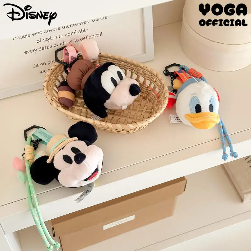Pluszaki Disneya Myszka Miki Kawaii Breloczek Kreatywny Kreskówkowy Kaczor Donald Goofy Zawieszka do Plecaka Prezent Urodzinowy dla Przyjaciół
