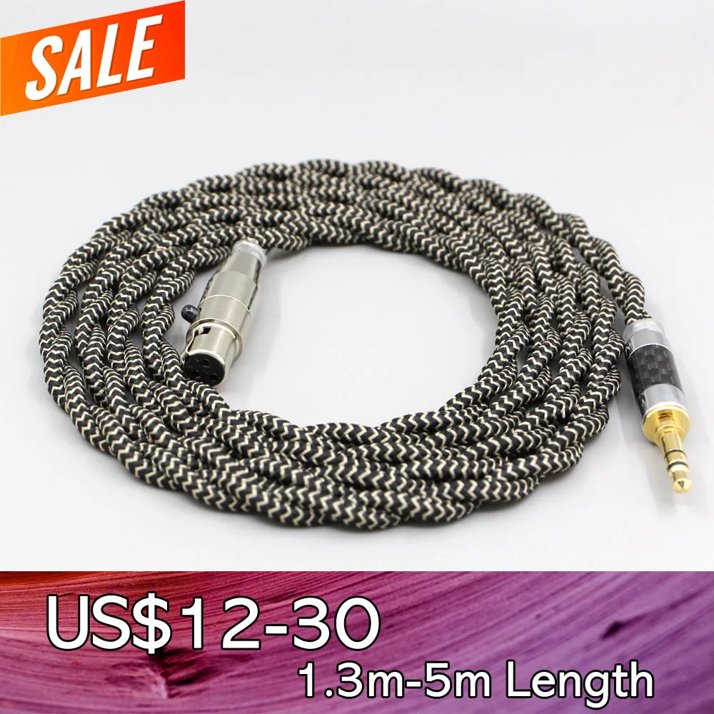 2 Core 2.8mm Litz OFC Earphone Shield Braided Sleeve Cable For AKG Q701 K702 K271 K272 K240 K141 K712 K181 K267 K712 LN008070