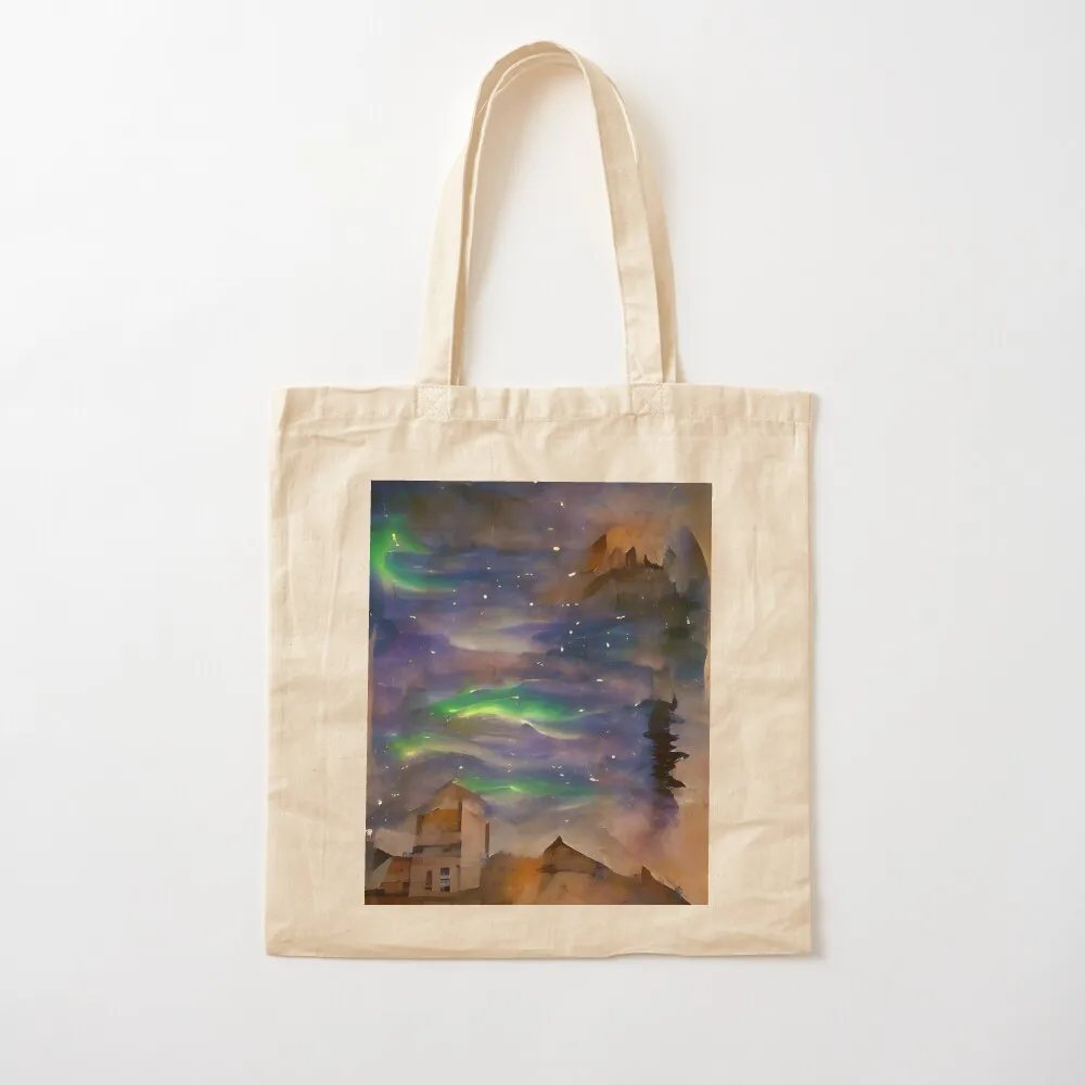 Aurora on a Town Tote Bag great bag hand bags custom canvas bag Big