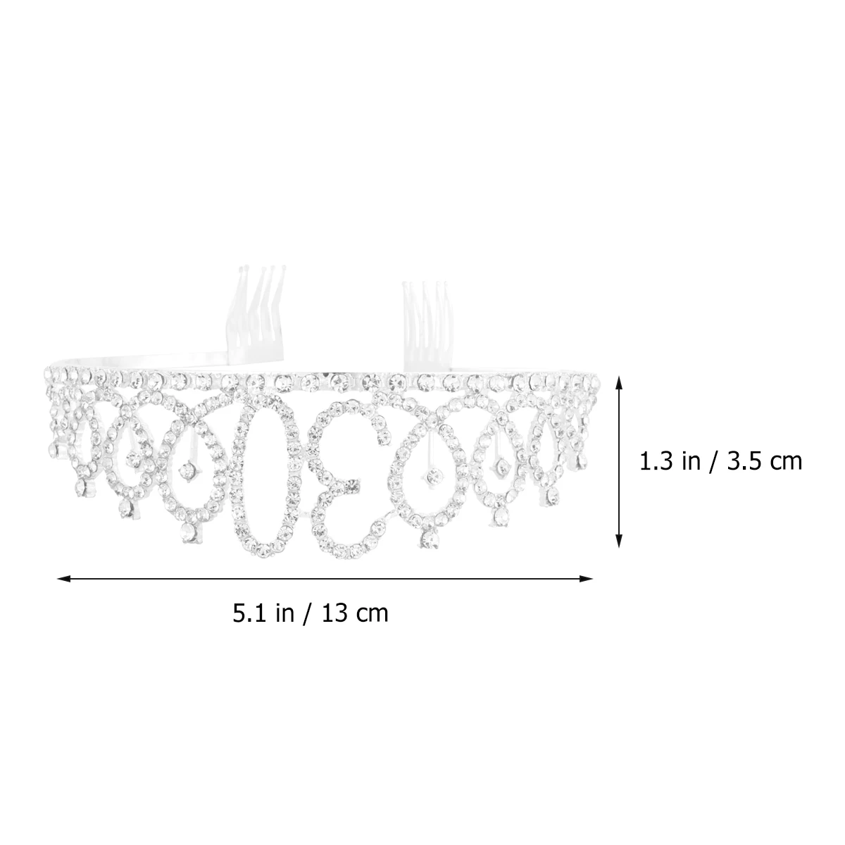 

1 шт., корона на день рождения, декор со стразами, расческа для волос, 30-летие, корона на день рождения, обручальные короны для всех возрастов, серебро