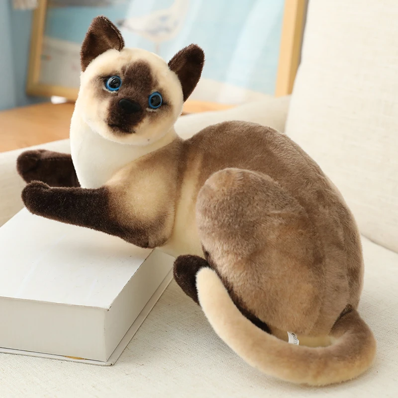 1pc 20/26CM Cute Plush Siamese Cat Pillow Dolls Soft Stuffed Animals Cushion Sofa Decor Cartoon Plush Toys for Children Kids