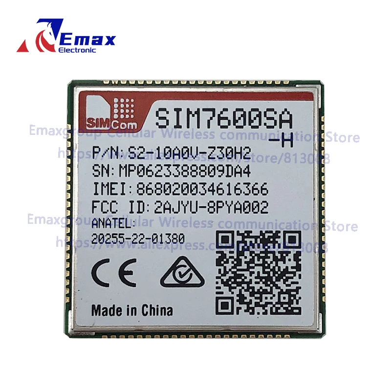 SIMCOM SIM7600SA-H SMT TYPE  B1 B2 B3 B4 B5 B7 B8 B28 LTE CAT4 for Australia/New Zealand/South America Brazil Argentina