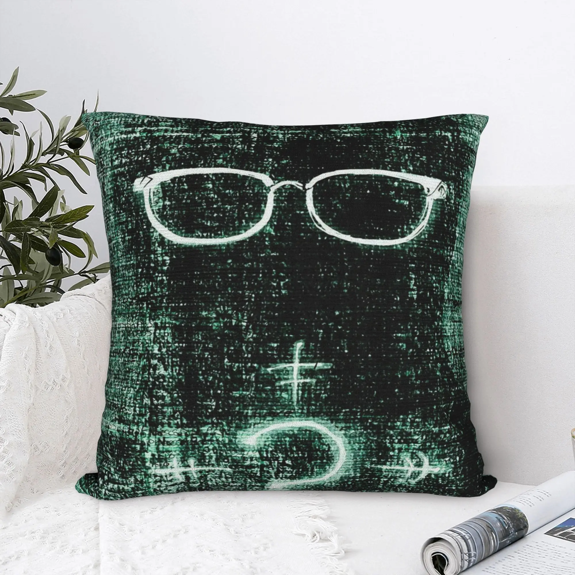 Paul Dano Riddler Pillowcase Polyester Cushion Cover Decorative Bat Man Pillow Case Cover Car Zipper 40X40cm