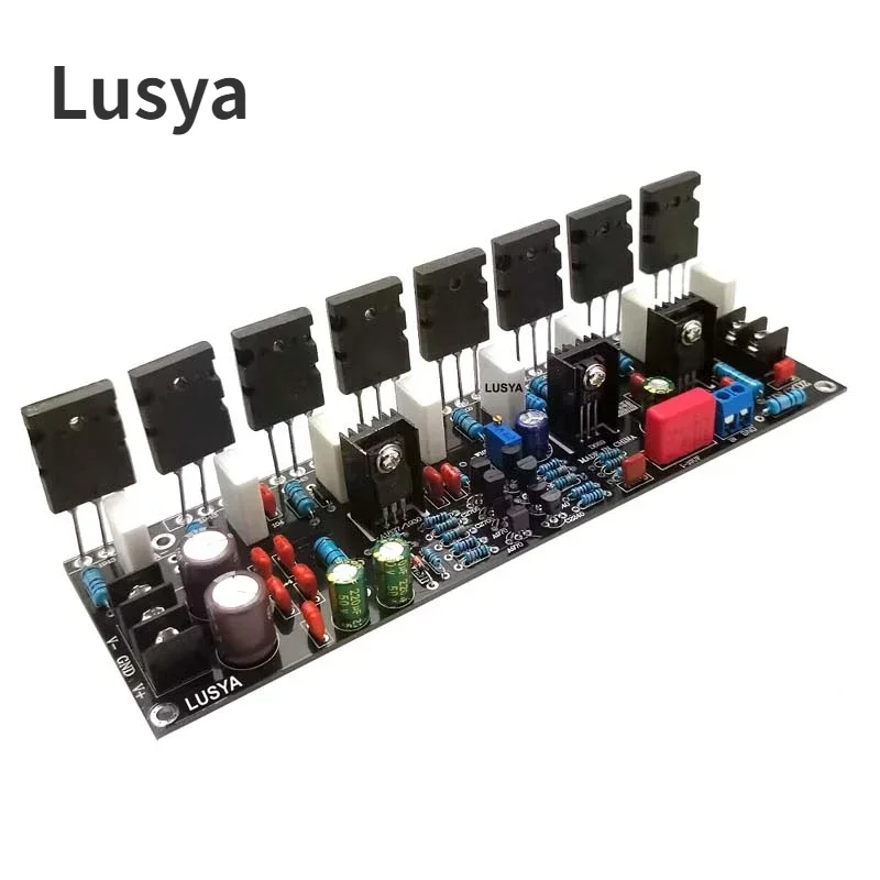 Lusya Upgraded Version Mono 400W Tube 2SC5200 + 2SA1943 20V-90V HIFI High Power Audio Amplifier Finished Board