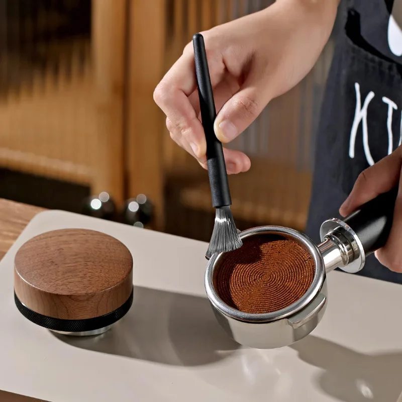 Coffee Brush Grinder Cleaning Tool Powder Cleaning Home Coffee Brush Set Remove Coffee Residue ABS/ Wooden Handle Espresso Brush