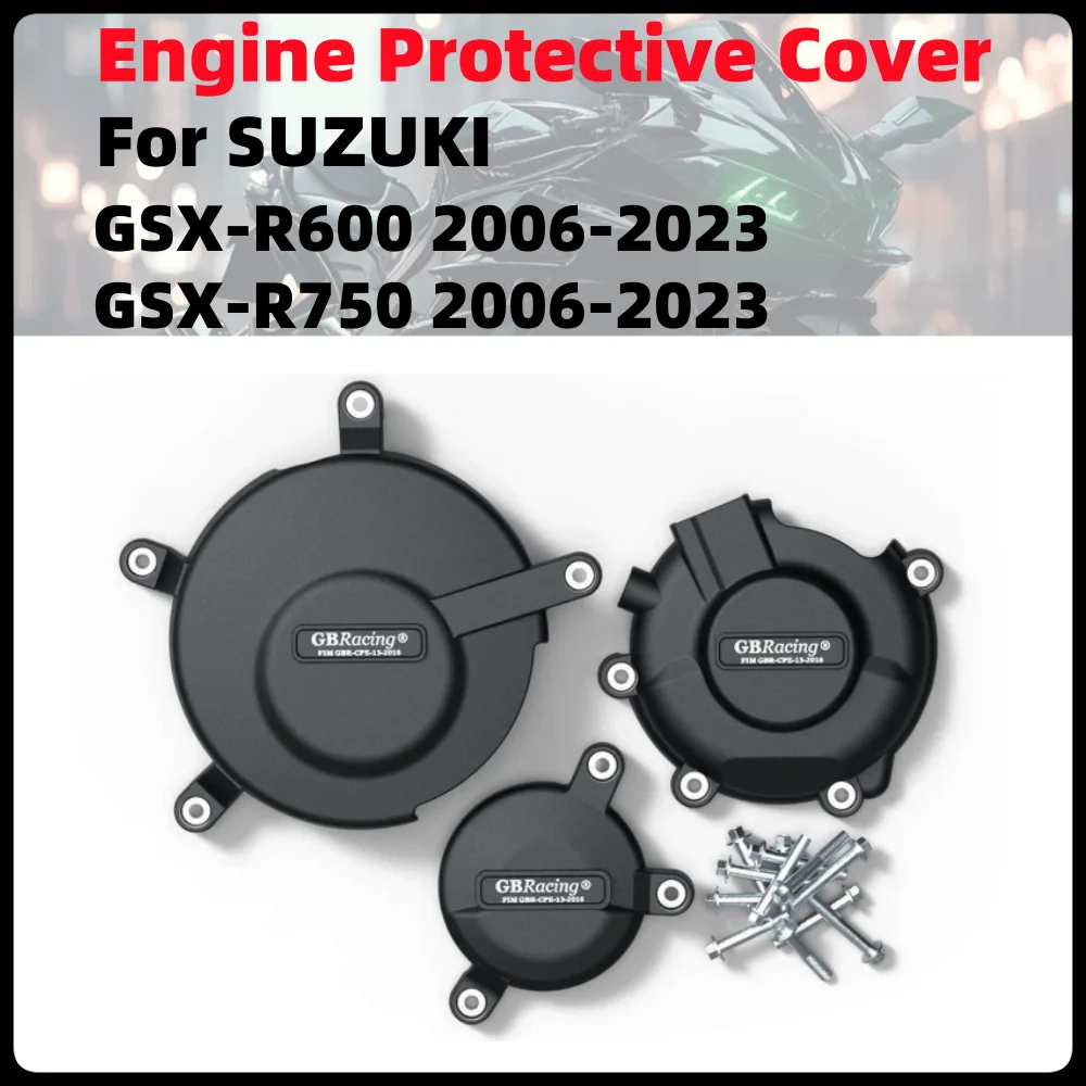 

For SUZUKI GSX-R600 GSX-R750 K6 K8 K11 2006-2023 FOR GBRacing Motorcycle Engine Protection Cover