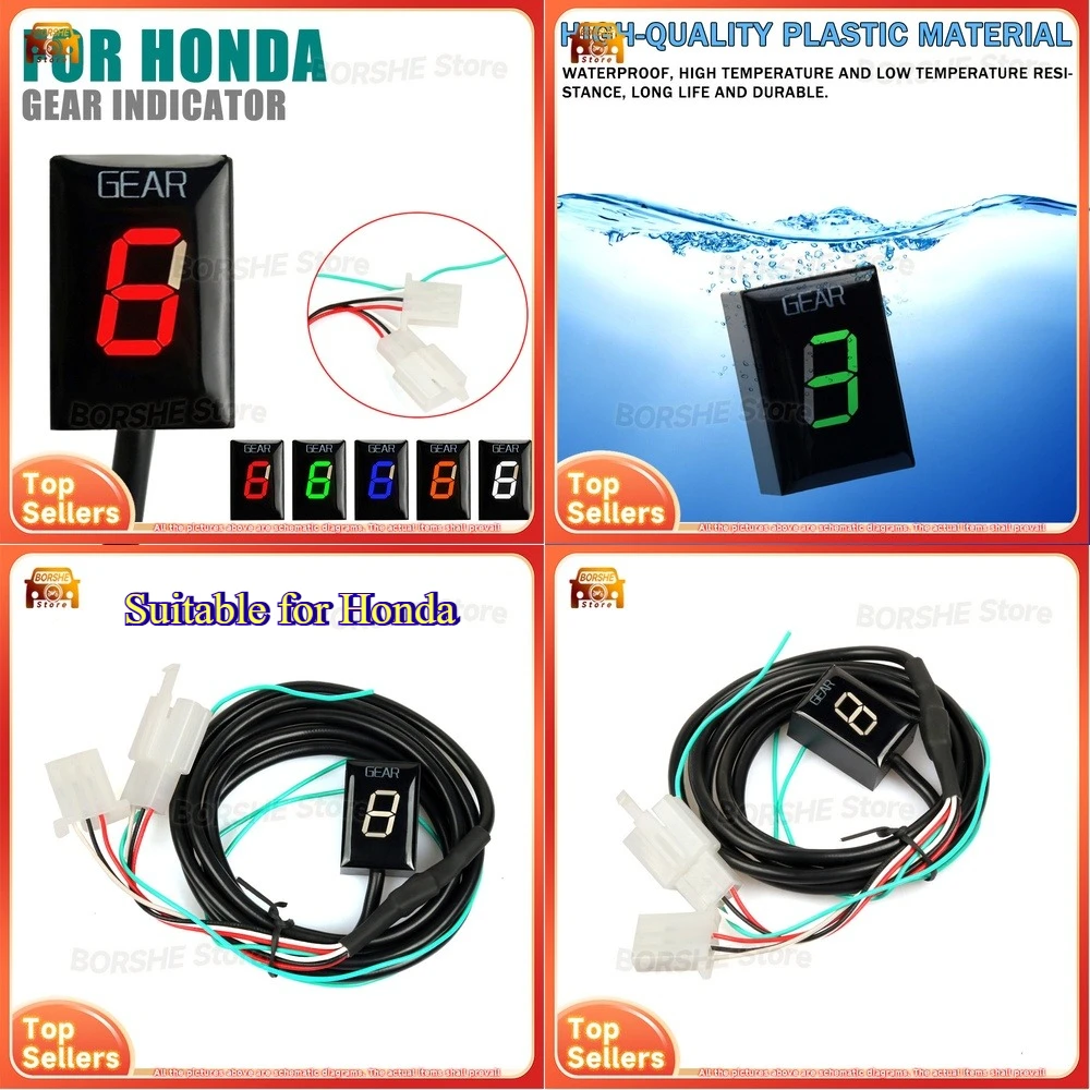 

2026 Suitable for Honda motorcycle modification accessory digital LED gear position display indicator speed shift monitor