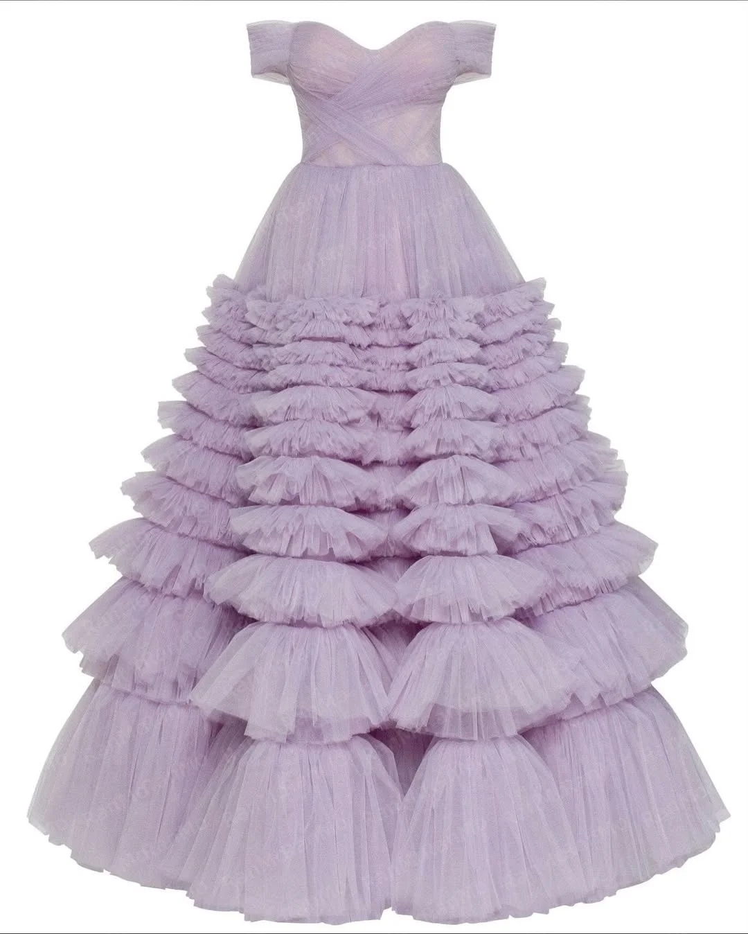 Ranmo Elegant A-line Wedding Dress Floor-Length Tiered Pleat Off the Shoulder Sweetheart Collar vestidos de noche 2026Customized