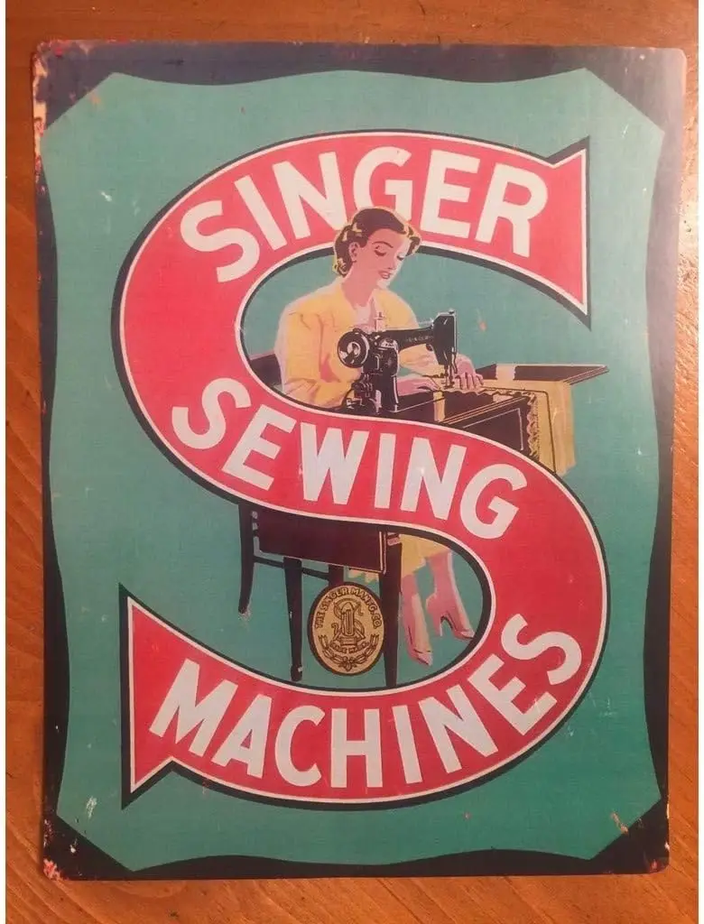 Tin Sign Vintage Chic Art Decoration Poster Sewing Machines for Home Bar Cafe Farm Store Garage or Club 12
