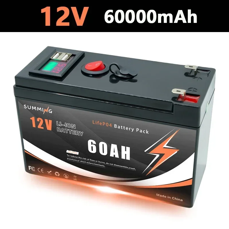 Upgrade 12V 150Ah LiFePO4 oplaadbare lithiumbatterij,️4000+ cycli, voor kleine UPS, zonne-energie, Fishfinder, Power Wheel