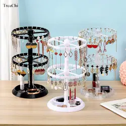 Multi-Layer Rotating Earring Organizer Earring Display Stand Bracelet Necklace Trinket Stand Scrunchie Jewelry Tray