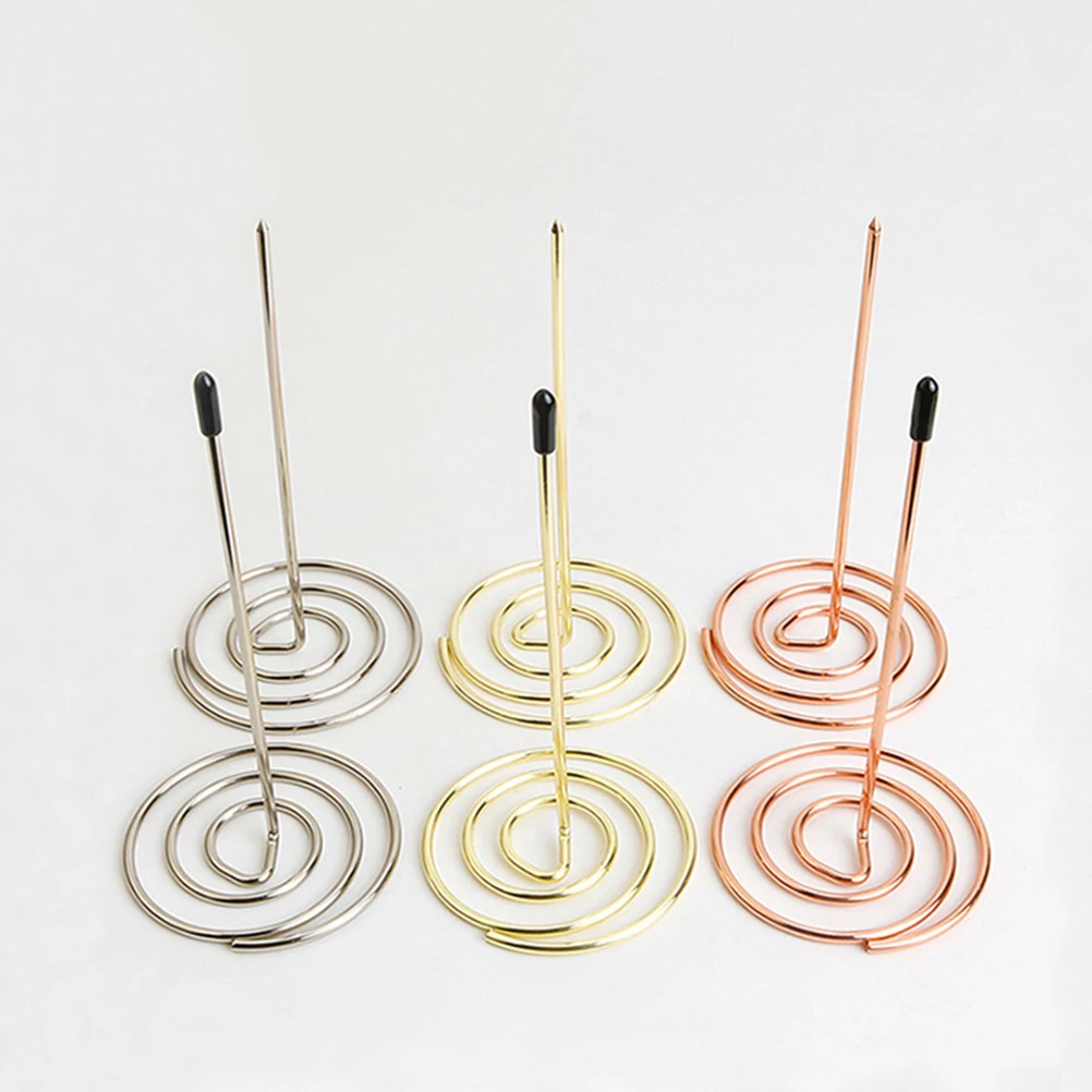 

3 Pcs Receipt Needle Folder Holder Metal Restaurant Office Accessory Invoice Bill Receipt Memo Note Check Stabber Tool