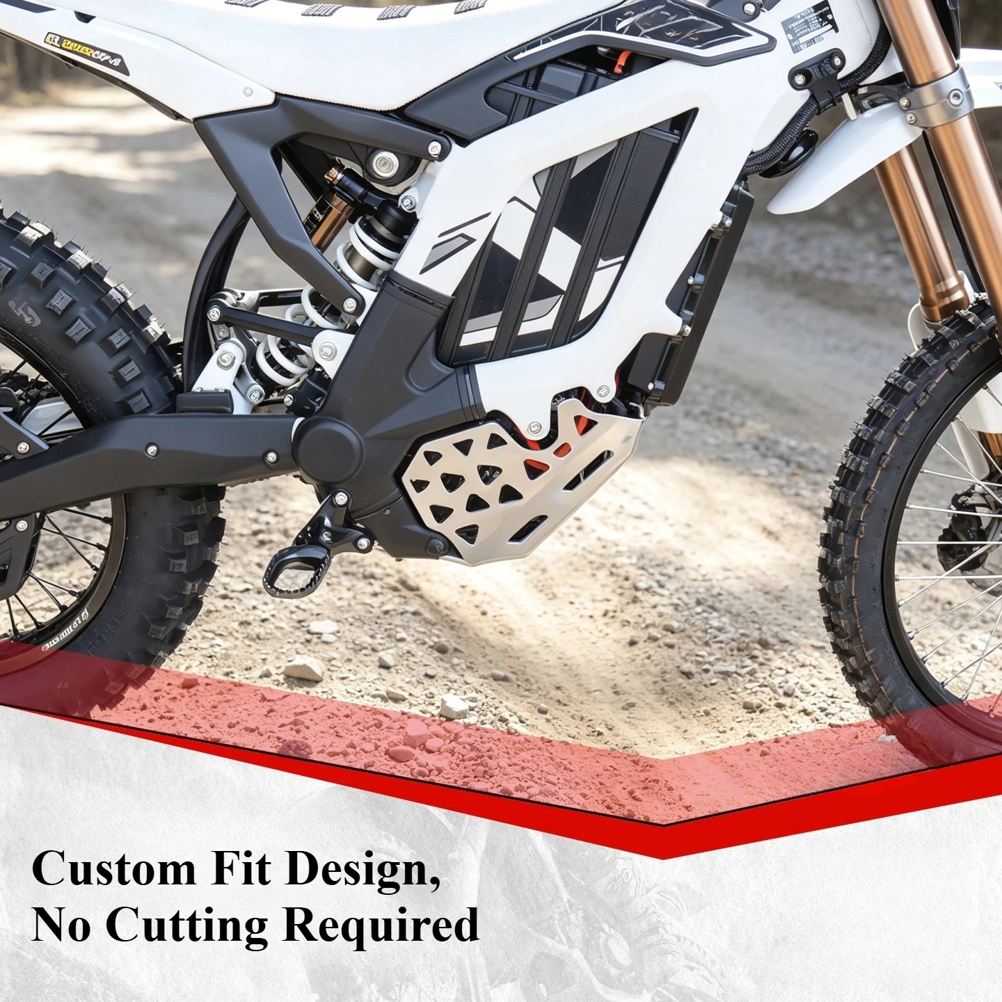 For Sur-Ron Light Bee 2 Aluminum Chassis Guard Modified Skid Plate Chassis Protective Cover