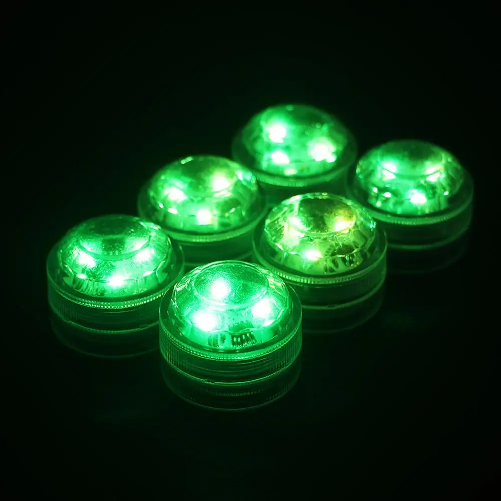 RGB Waterproof Tea Light Swimming Pool Vase Decor Hot Tub Pool Light Night Lamp Party Decoration Submersible LED Lights