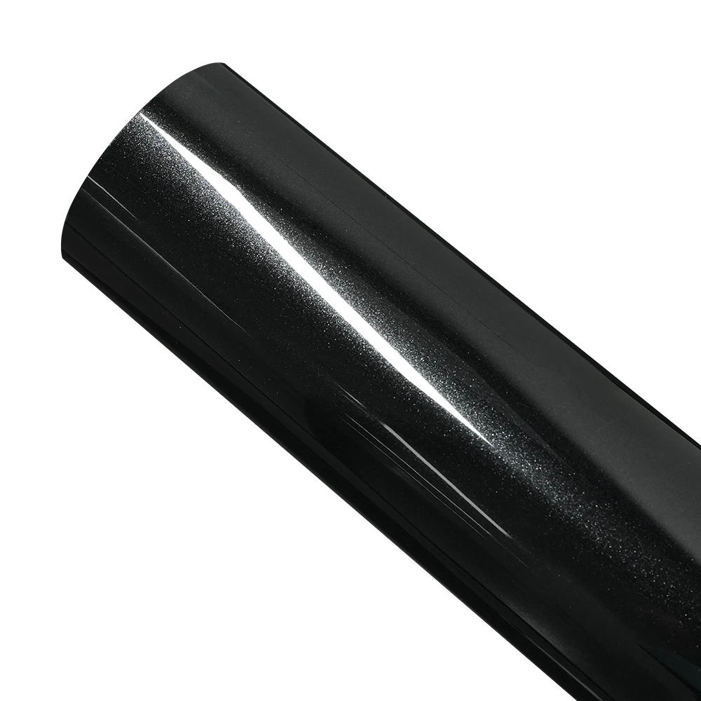 Car Sticker Glossy Pearl Black Wrap Film Color Change Vinyl Film PET Bubble Free Wrapping Decals Car Sticker Interior Exterior