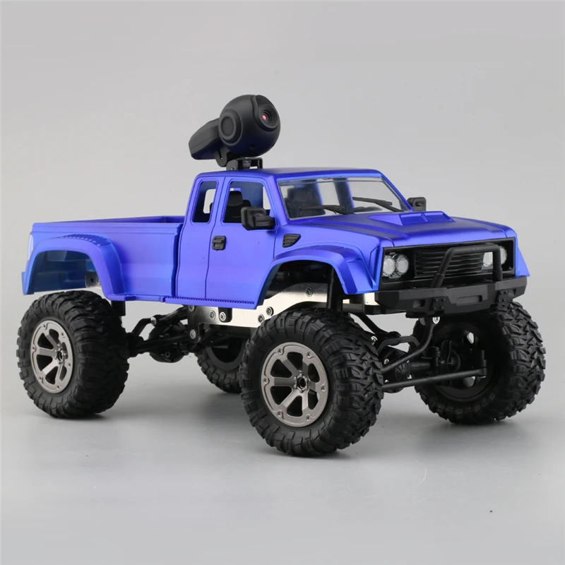 RC Car With 720P Camera Fayee FY002A 1/16 2.4G 4WD HD WIFI FPV Off-Road Military Remote Control Truck W/LED Light RTR Toy