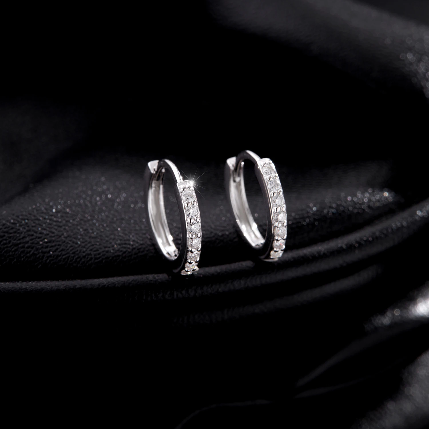 FCGJHW D Color Sparkling Moissanite Earrings 100% Real 925 Sterling Silver Shining Circle Hoop Earrings For Women Jewelry 2026