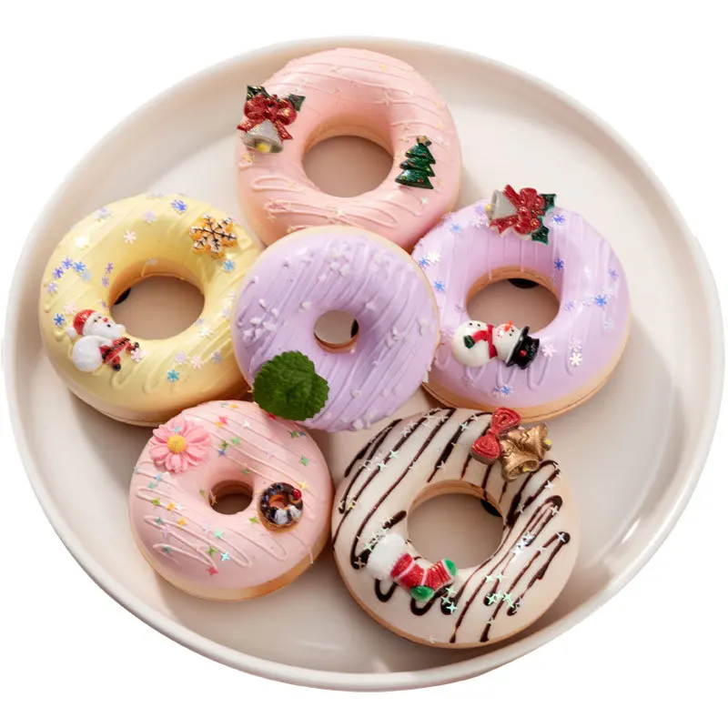 Fake Donuts Cake Bread Dessert Cute Scale Model Simulation Ornaments Photography Props Home Decor Decoration