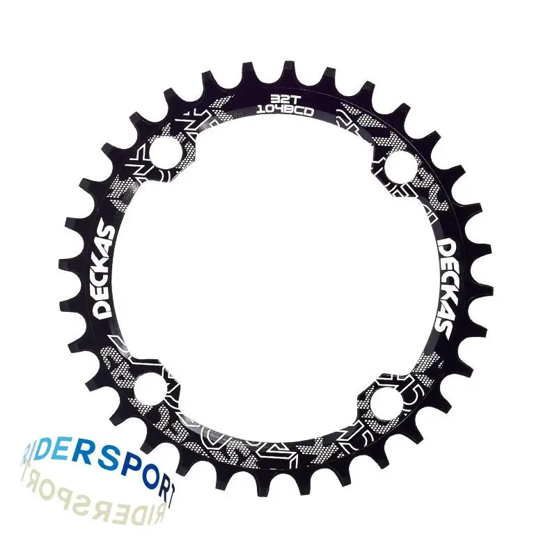 Deckas Narrow Wide 104 BCD Crown Chainring Round 32T 34 Teeth 36T 38T Bicycle Crankset MTB Monoplate 104BCD Mountain Bike Dish