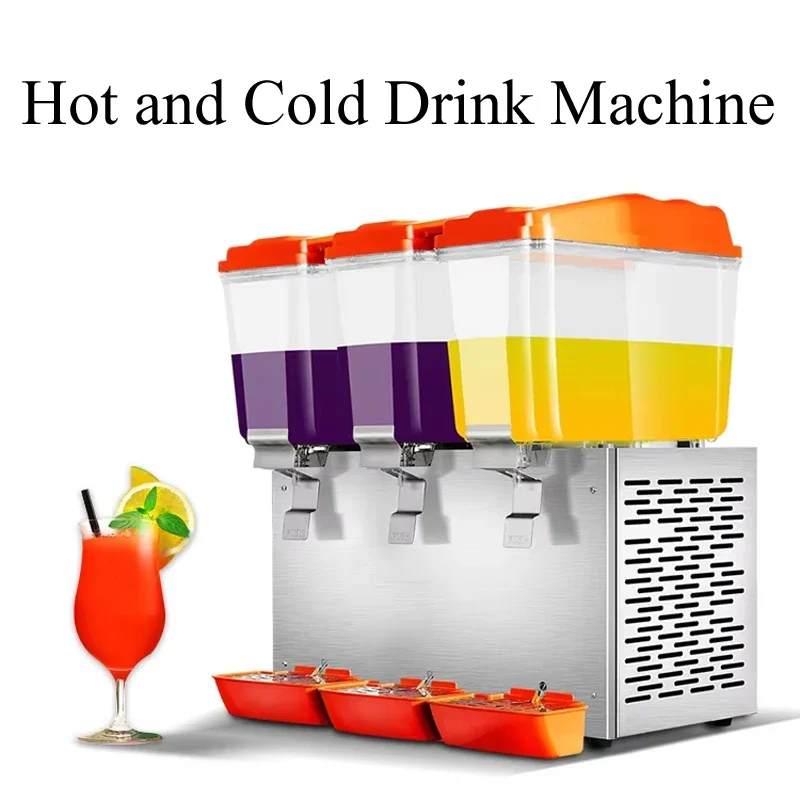Beverage Refrigerator Drinking Machine Three Cylinder Blender Soybean Milk Refrigeration And Heating Machine