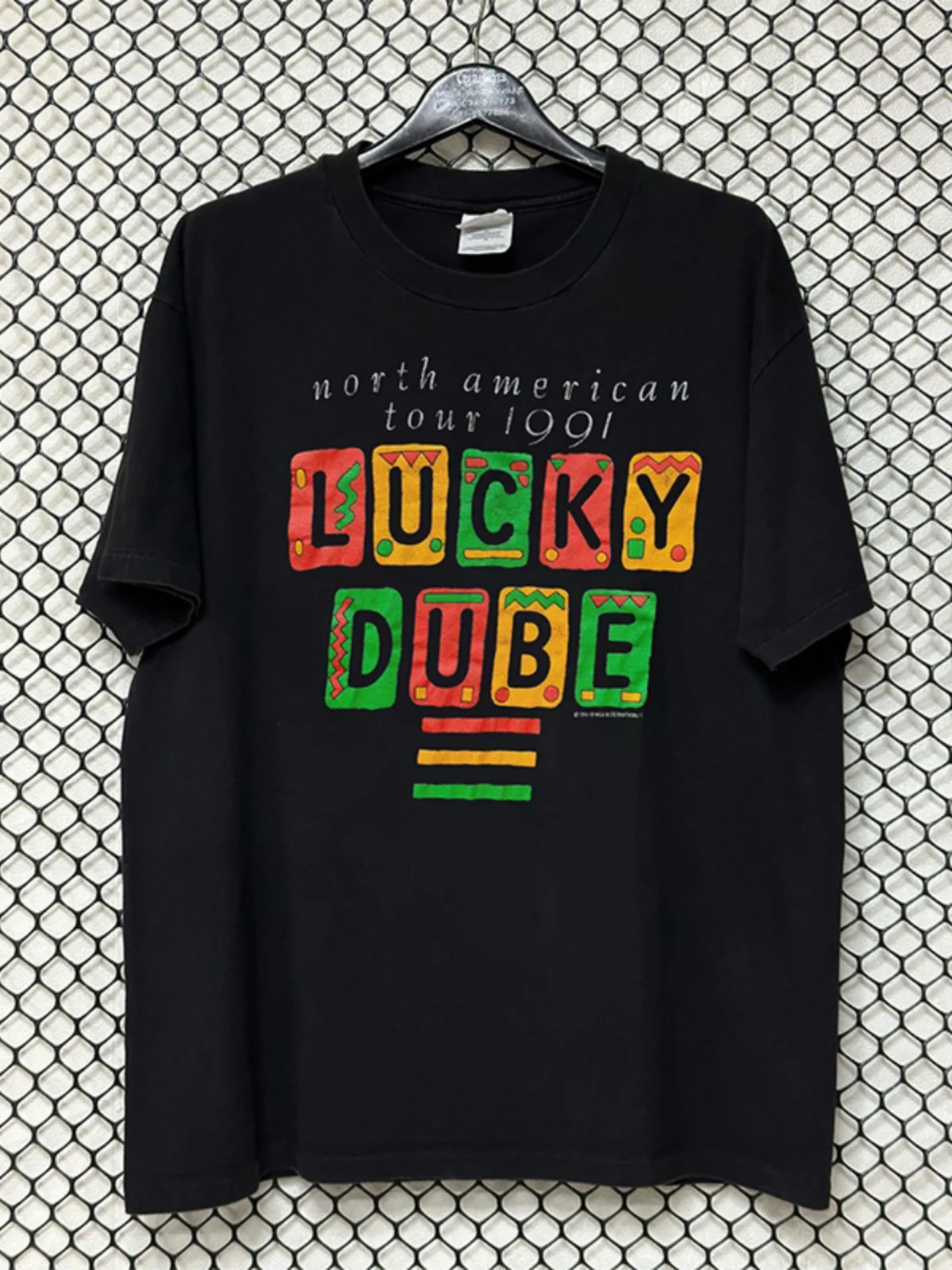 Lucky Dub Reggae Hip Hop Short Sleeve Cotton round Neck T-Shirt Unisex Lazy Style Pure Cotton Youth Fashion Summer Top