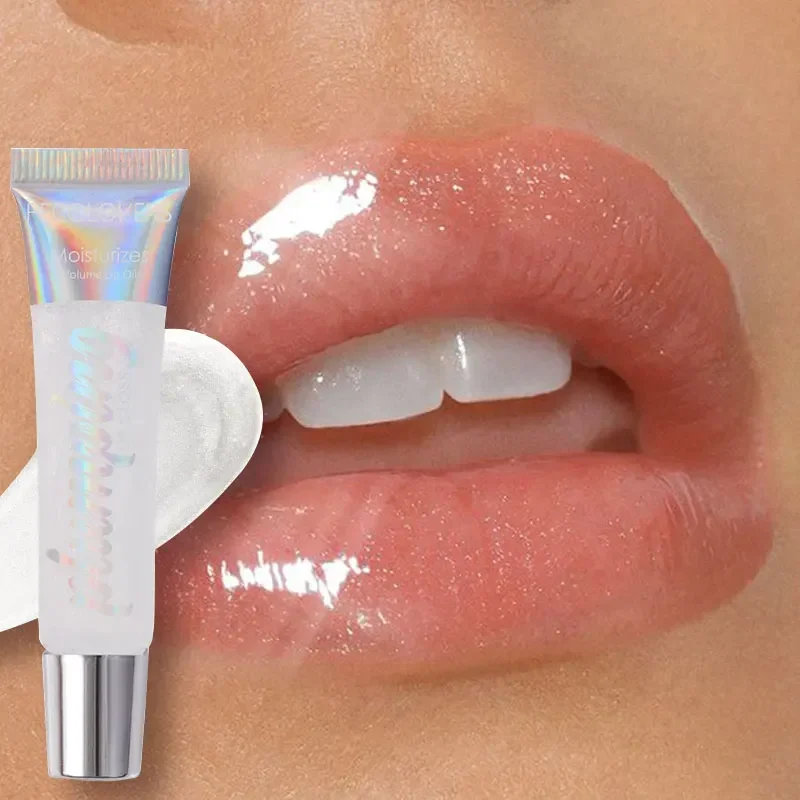 Watery Glossy Mirror Lip Glaze Moisturizing Brightening Creamy Texture Tinted Lip Balm Hydrating Glitter Lip Essence Lip Gloss