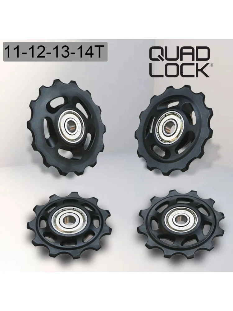 

QUAD LOCK Bearing MTB Bicycle Rear Guide Wheel Road Bike Jockey Rear Derailleur Pulley Roller