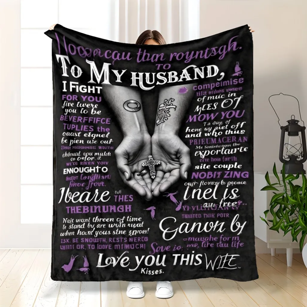 

Granddaughter Grandma Gift - Soft Gray Floral Flannel Throw