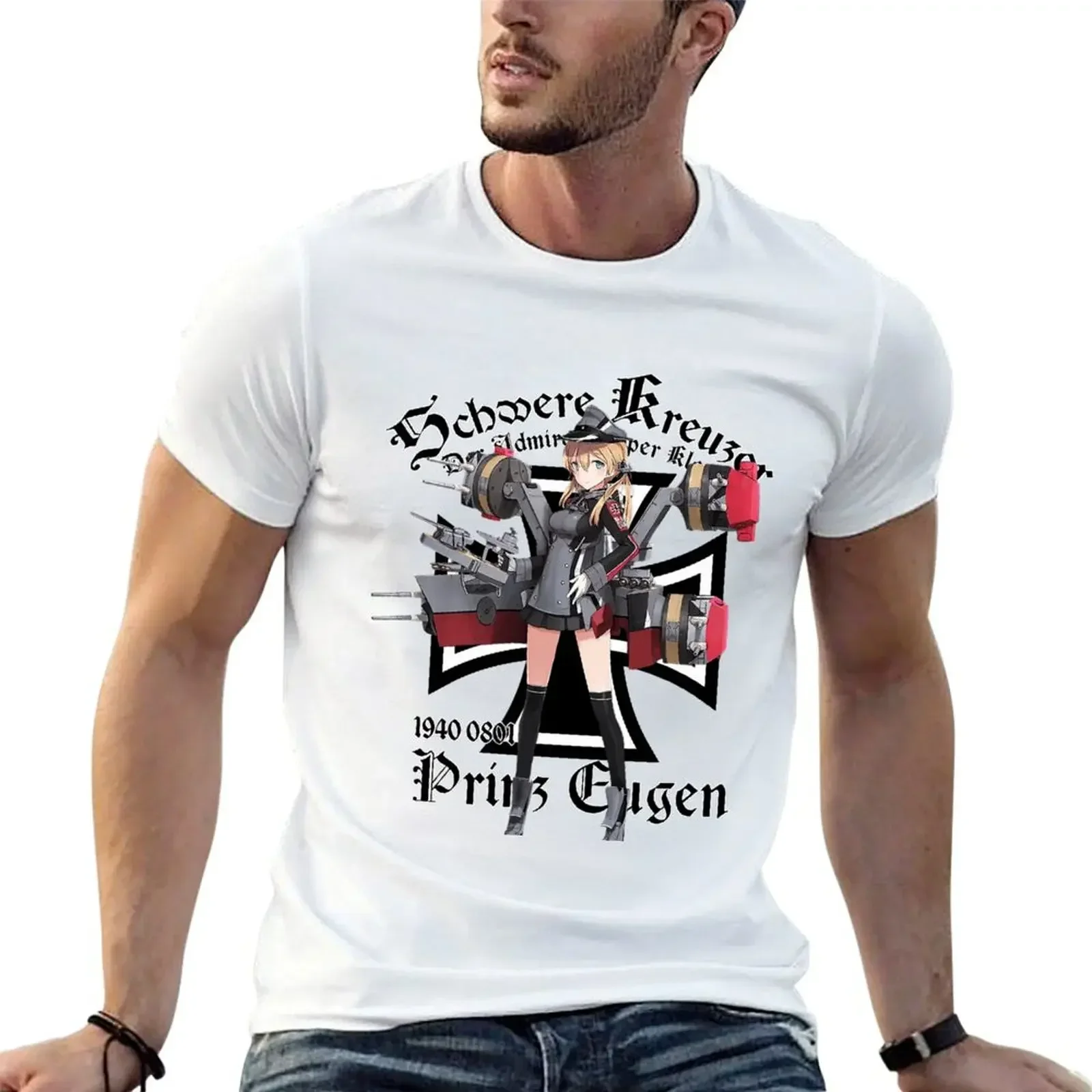 Prinz Eugen T-Shirt custom shirt summer clothes sports fans quick drying tshirts for men