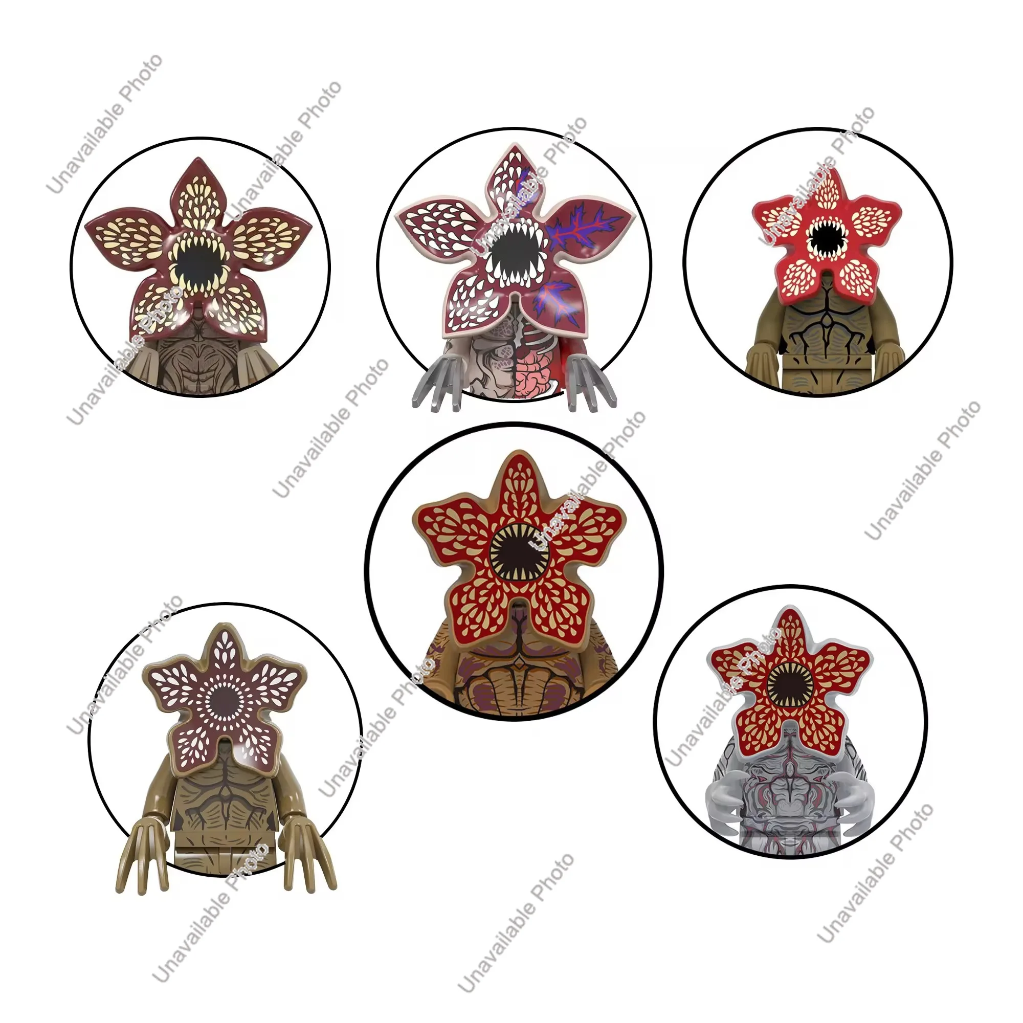 Hot Toys new movies strangeing things tales building blocks Action figures Holly Erica Lucas Robin mini dolls assemble Toys Kids