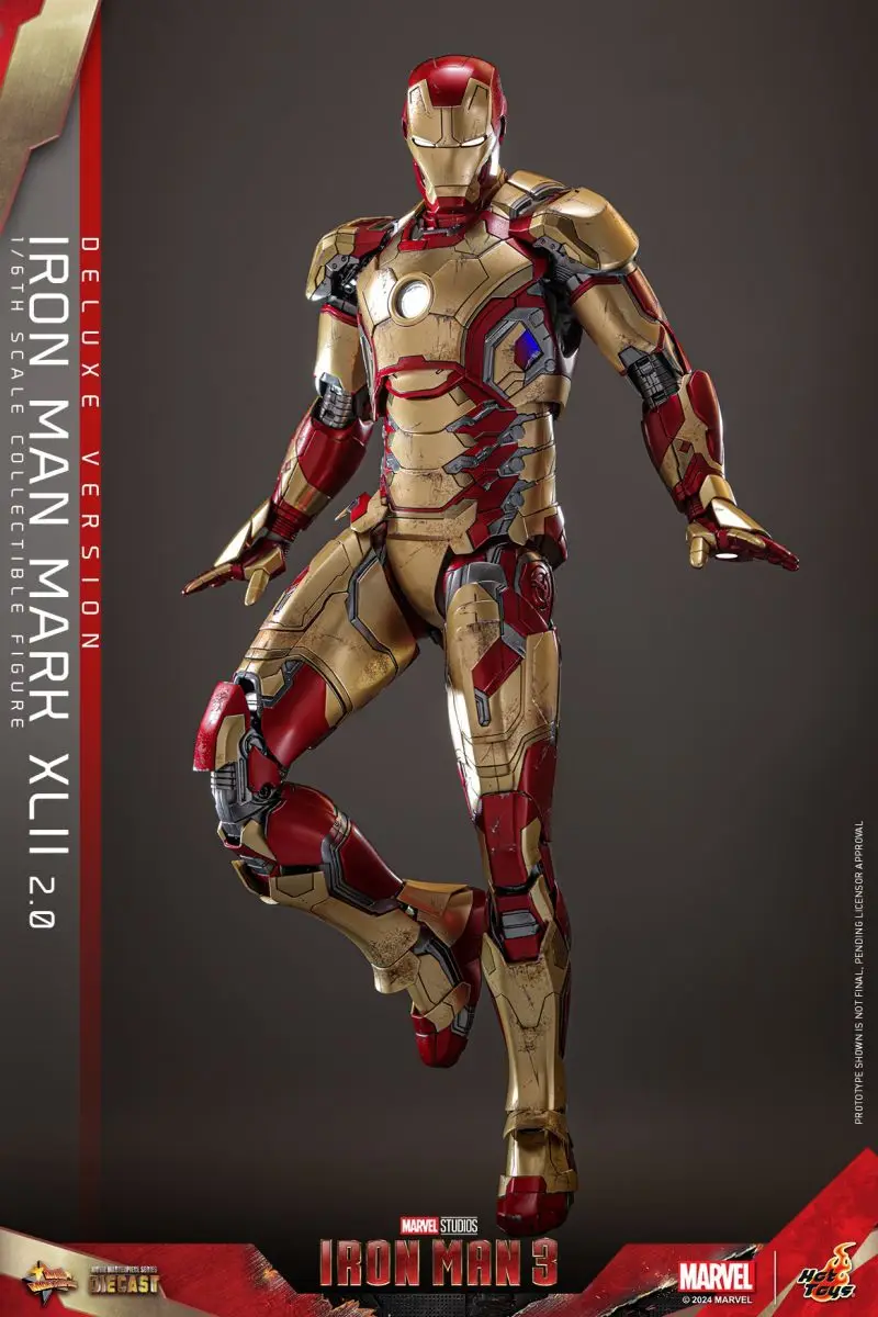 

Оригинальные HotToys HT 1/6 Железный человек 3 MK42 2,0 Тони Старк Первая четверть 2026 ПВХ Аниме Фигурки Фигурки Модель Игрушки