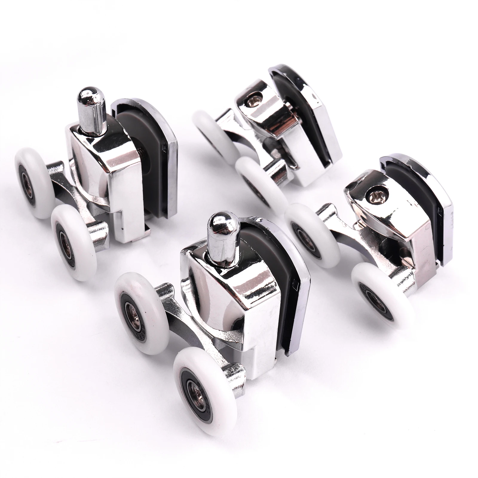 23mm/25mm Sliding Shower Door Rollers Zinc Alloy Double-Wheel Shower Door Roller Bearing Wheel Runners Replacement