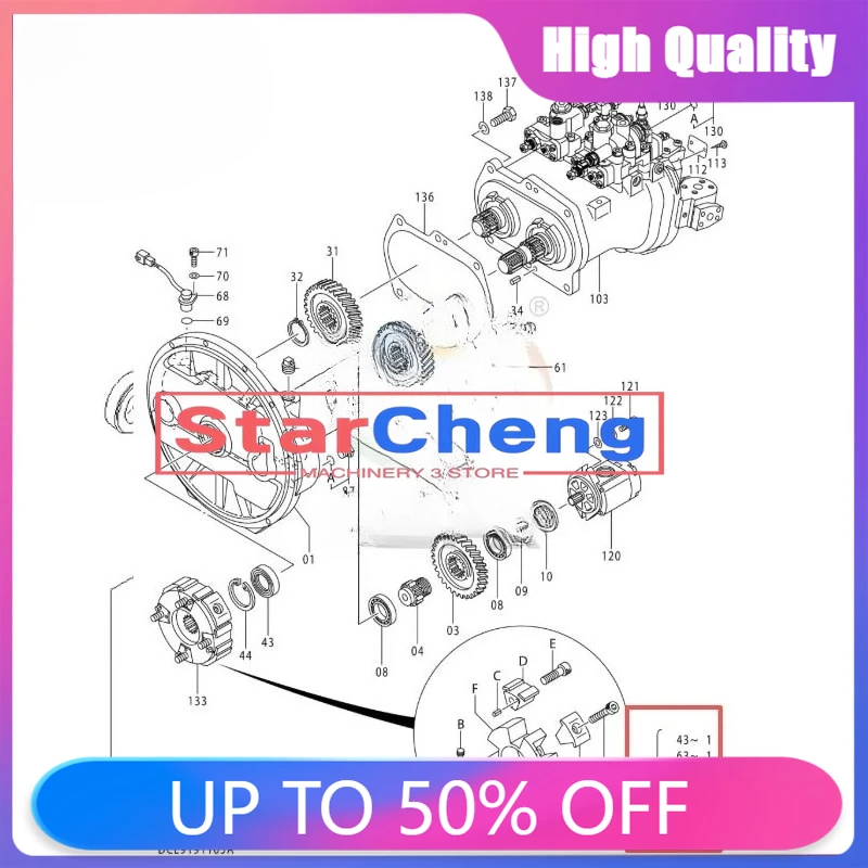

4451036 КОМПЛЕКТ УСТРОЙСТВА ГОЛОВНОГО НАСОСА ВЫСОКОГО КАЧЕСТВА ZX140W-3 ZX140W-3-AMS ZX140W-3DARUMA ZX145W-3 ZX145W-3-AMS ZX160LC-3 ZX160LC-3-AMS