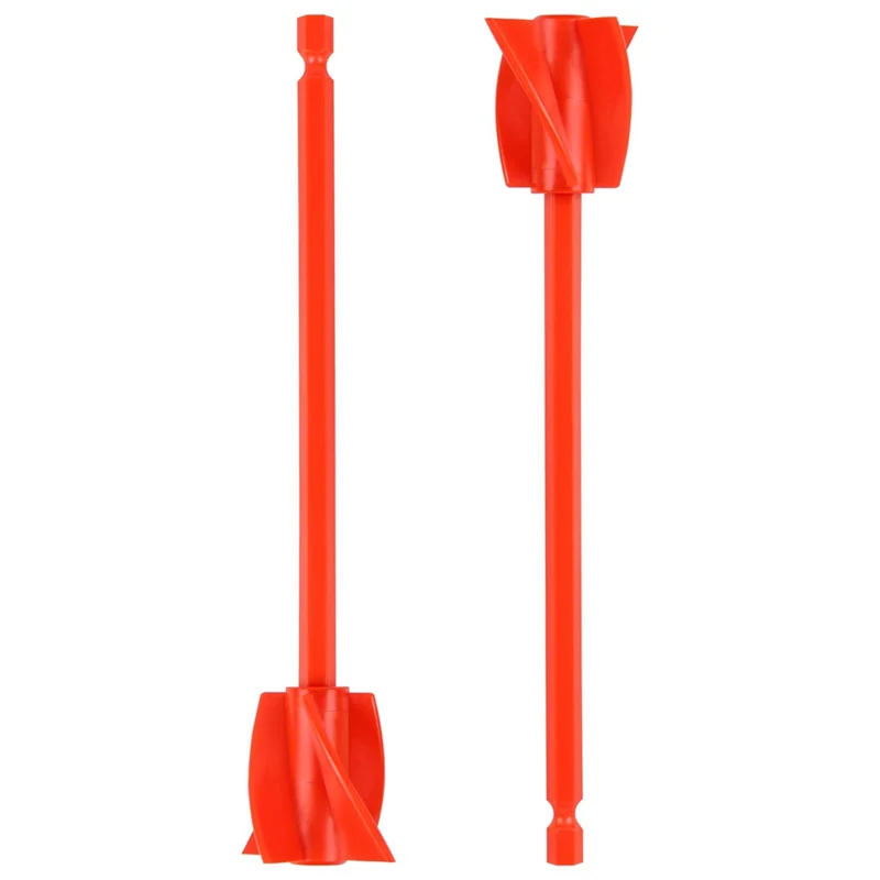 Resin Mixer Paddles, Epoxy Mixer Attachment for Drill, Reusable Paint Stirrer Drill Attachment(2Pcs)