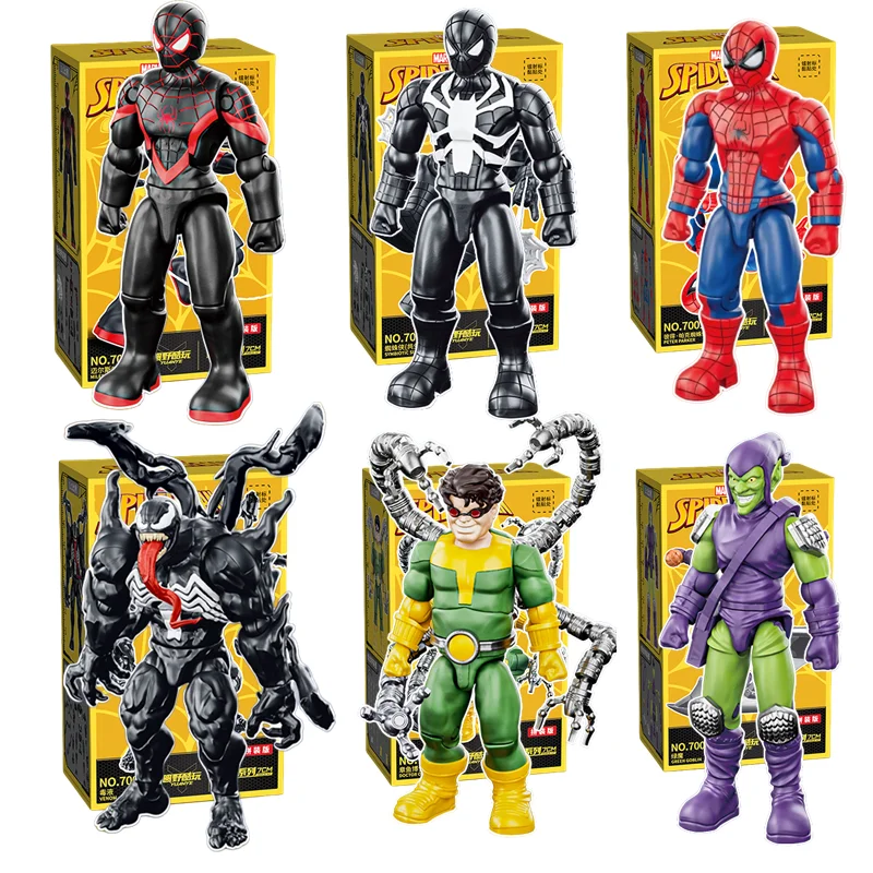 Nueva figura de Spider Man Miles Morales Venom Green Goblin estatuilla Doctor pulpo recoger figura de acción modelo juguetes regalos para niños