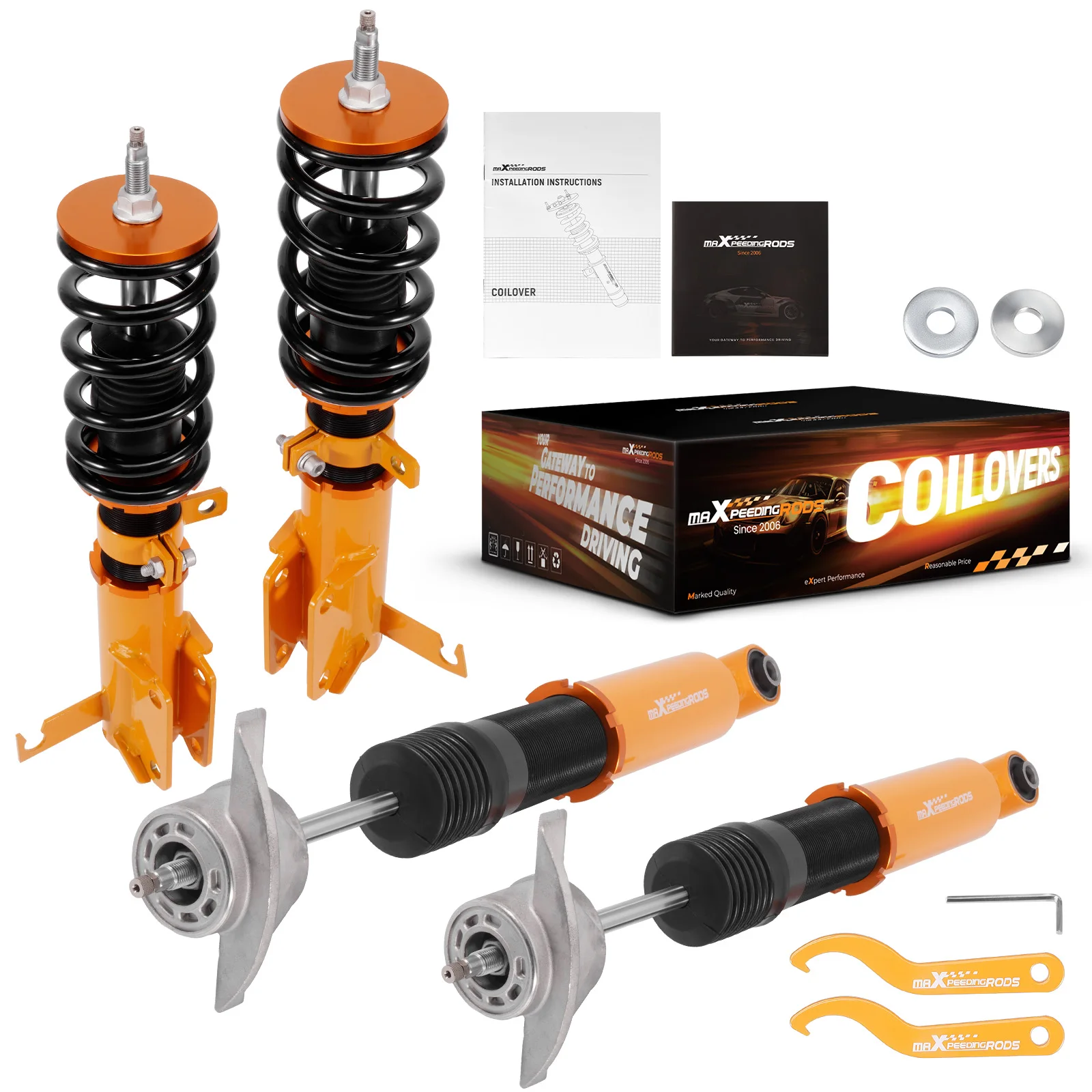 MaXpeedingrods B2 Coilovers Suspension Spring & Strut Kit for Chevrolet Cruze 2009-2015 STREET Use Shock Absorbers
