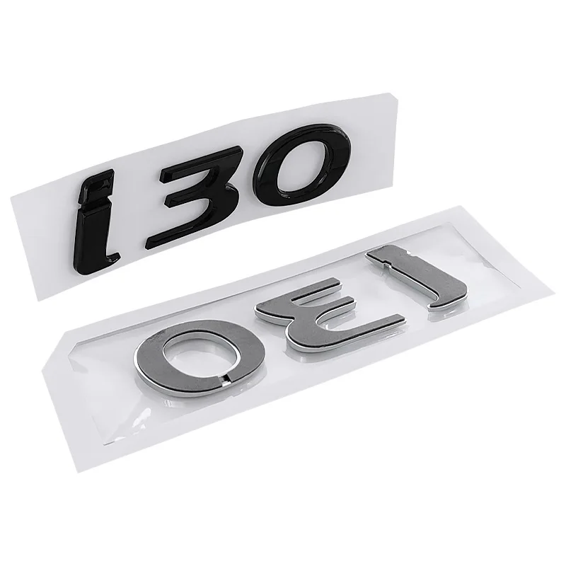 ثلاثية الأبعاد ABS كروم أسود شعار i30 شعار رسائل لوحة ملصق مائي شارة صندوق السيارة لملحقات ملصق i30