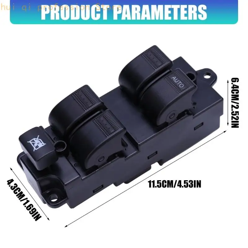 Türglas-Bedienfeldbaugruppe für Familia, 12-V-Fensterheber-Tasteneinheit mit AUTO-Tastenfeld B27A-66-350 H8WE – Detail 6