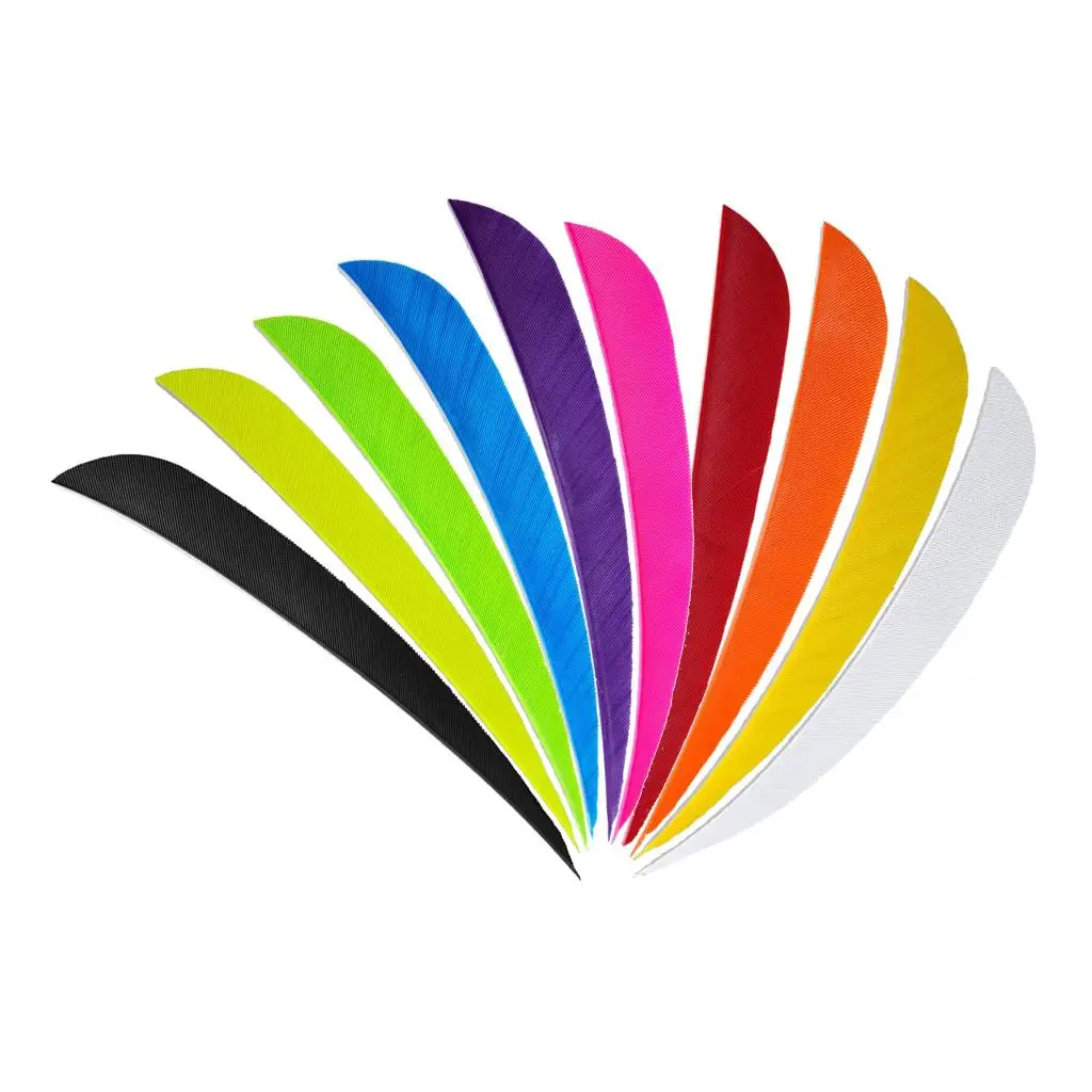 

3 Inch Turkey Feather Arrow Vanes Archery Replacement Fletching for Target Quiver Accessory