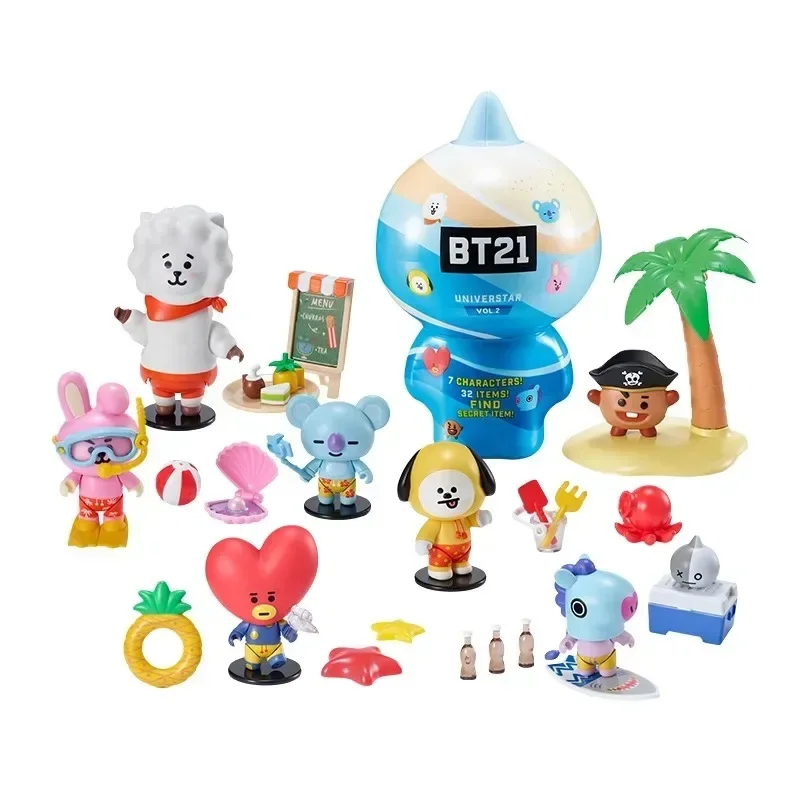 

Kawaii 21BT Blue Beach MANG KOYA Милая мультяшная игрушка оригинальная коллекция подарок кукла декоративный подарок