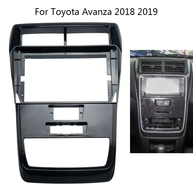

Автомобильная радиоустановка Fascia Для TOYOTA Avanza 2018 2019, автомобильная стереопанель, рамка для установки в комплекте, Центральный держатель управления отделкой