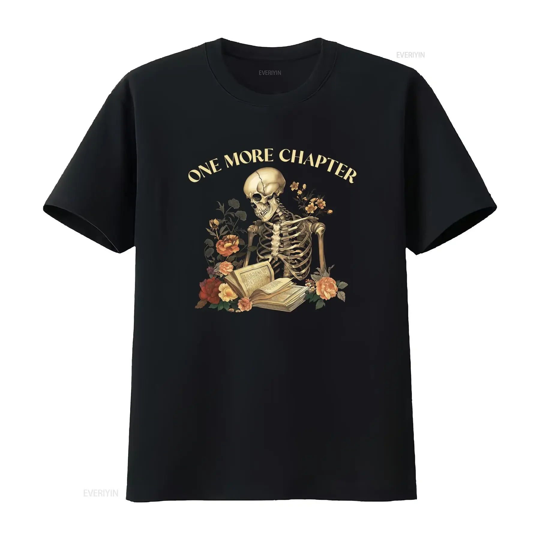 T Shirt for Book Enthusiasts A Bookworm'S Delight Those Who Love to Read 'Just One More Chapter' vintage Washed Unisex Stylish