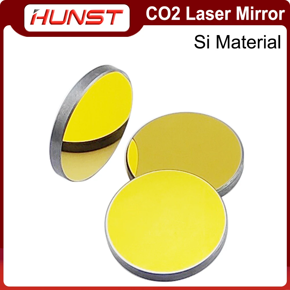 

HUNST Co2 Laser Si Reflective Mirrors for Laser Engraver Gold-Plated Silicon Reflector Lenses Dia. 20 25 30mm