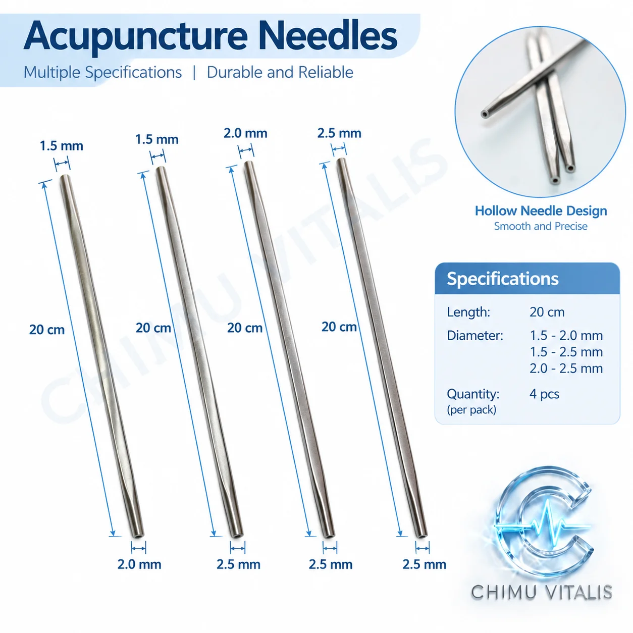 【CHIMU VITALIS】 Double Head Kirschner Wire Bender Instrument for 1.5 2.0 2.5mm Steel Needles