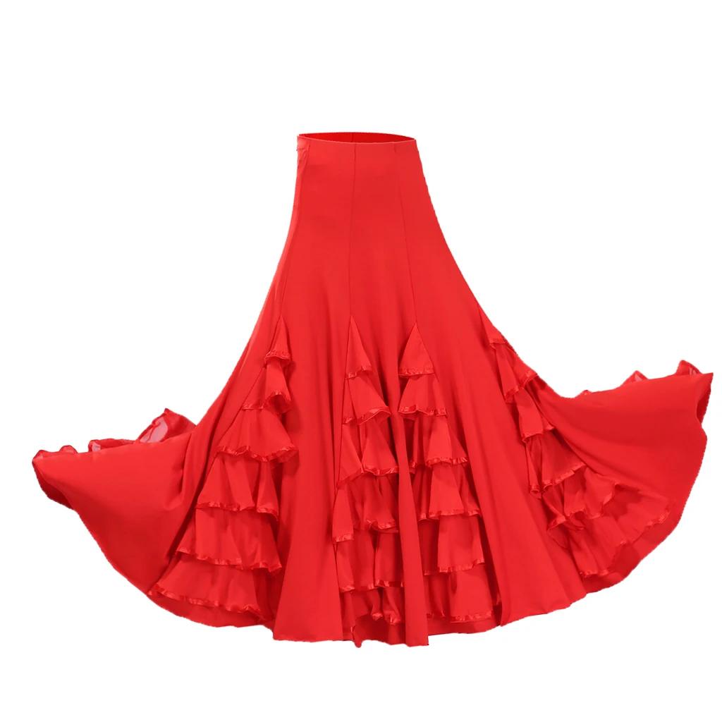 Ballroom Dance Dress Standard Smooth Elegant Latin Dance Costume Long Skirt for Tango Waltz Performance